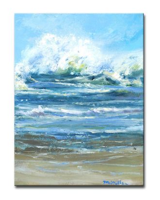 Ready2HangArt Ready2hangart Crashing Wave Wrapped Canvas Wall Art By Leslie Owens