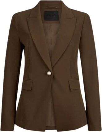 Liu Jo Elegante Blazer - Dames - Jassen - Groen - Maat: L Zijde