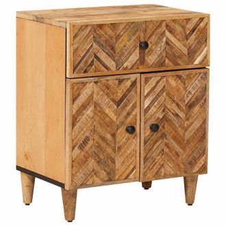 vidaXL Mesita De Noche Marr&oacute;n 50 X 33 X 60 Cm Madera De Mango Maciza Vidaxl