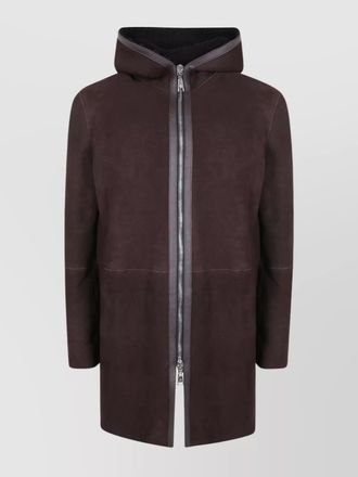 Tagliatore lamb shearling single-breasted coat