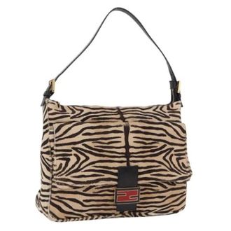 Fendi Pre-owned Vintage Schoudertas - Dames - Pre-owned - Beige - Maat: ONE Size Leer