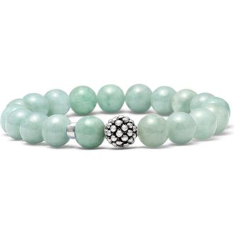 Lagos Bead Stretch Bracelet in Jade at Nordstrom