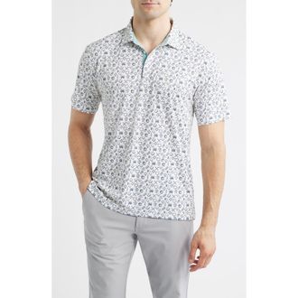 Swannies Maverick Performance Golf Polo in Vintage White at Nordstrom, Size Xx-Large