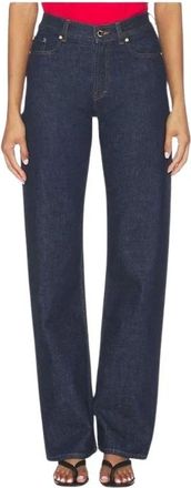 Casablanca Selvedge Embroidered Laurel Jeans - Dames - Jeans - Blauw - Maat: L Katoen
