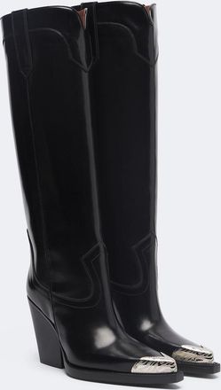 PARIS TEXAS Botas cowboy El Dorado de piel adornadas