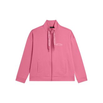 Freddy Felpa Zip e Collo Alto con Fondo asimmetrico