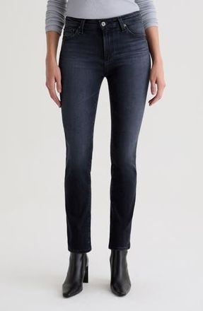 AG - Adriano Goldschmied Mari Mid Rise Slim Straight Leg Jeans in Glitch at Nordstrom Rack, Size 26Regular