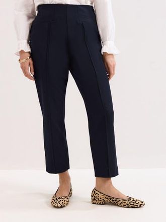 Phase Eight Miah High Rise Cropped Trousers in Navy at Nordstrom, Size 10