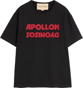 Valentino Text-print Cotton T-shirt