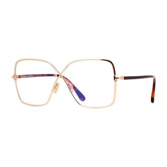 Tom Ford FT5841-B 016 Shiny Palladium/Clear Blue Light Block 59mm