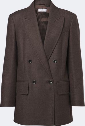 Max Mara Double-breasted virgin wool blazer