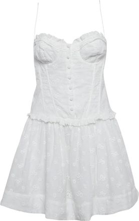 For Love & Lemons Abito con ricamo Pre-owned - Bianco