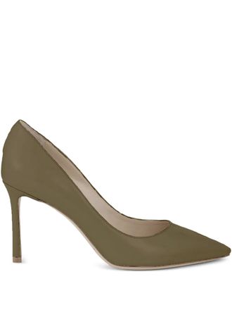 Jimmy Choo London 85mm Romy pumps - women - Calf Leather/Calf Leather/Calf Leather - 38,5 - Green