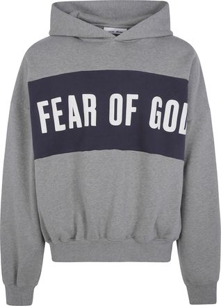 Fear of God Sweatshirt Panelled Cropped Relaxed Hoodie