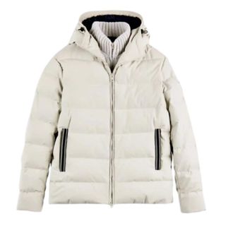 Fay Hooded Zip-Up Jacket - male - Fay - Winter Jackets - Gray - L - Jackets