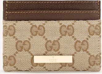 Gucci GG Monogram Card Holder with logo plaque Female UNI