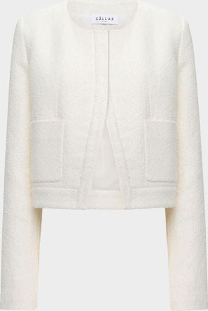 C&acirc;llas Milano Alba Boucle Crop Blazer