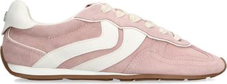 Steve Madden Womens Suede Abbi Pale Pink Sneakers - Size UK 5