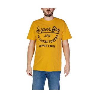Superdry Katoenen Oranje T-shirt Herfst/Winter Collectie - Heren - Tops - Oranje - Maat: XS Katoen
