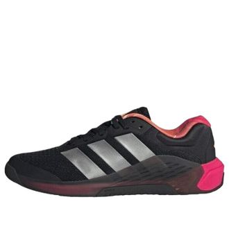 adidas Dropset 4 Black Iron Metallic Shock Pink JR4679