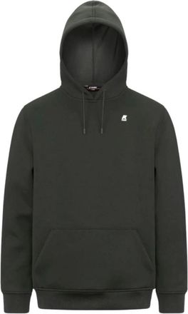 K-Way K-Way, Hoodies, male, Green, Size: L Bernie Spacer Hoodie