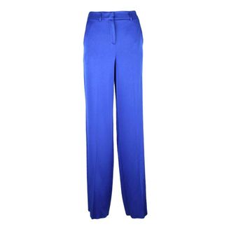 Marella Broeken, Dames, Blauw, L, Satijn, Vetta in satijn