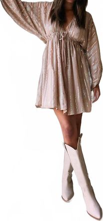 Saltwater Luxe Neiman Mini Dress In Champagne