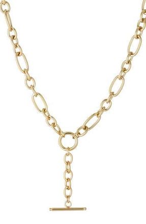 Adornia 18K Gold Plated Bar Pendant Y-Necklace at Nordstrom Rack