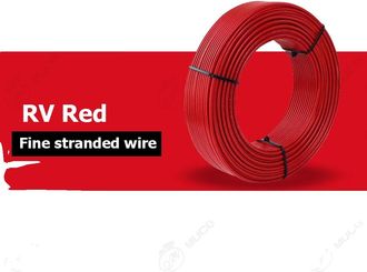 OEM Cable De Cobre, Aislado Con Pvc, Conductor Trenzado, Rojo-b, 19 Awg - 0,75 Mm&sup2;-b, 100 M-b