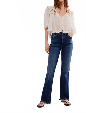 Mother Desperado Jeans In Dark Blue