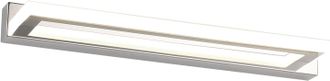 OEM Espejo De Ba&ntilde;o Led Superbrillante, Frontal, Cromado, 42 X 8,5 X 4,5 Cm, Con Cambio De Luz Tricolor