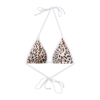 Gestuz Licht Luipaard Bikini Top - Dames - Badkleding - Veelkleurig - Maat: M Poliester