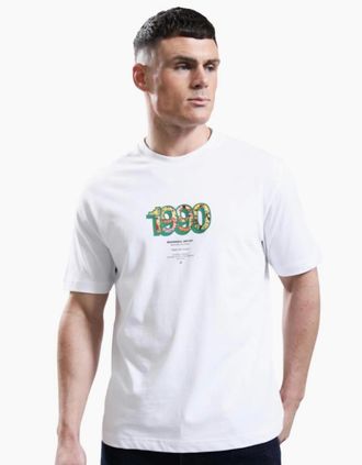 Marshall Artist Mens Marshall Artist Bobs Yer Uncle White T-Shirt - Size: 38