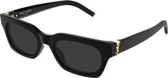 Saint Laurent SL M175/F Zonnebril - Dames - Zonnebrillen - Zwart - 53 MM - Nylon - Accessoires