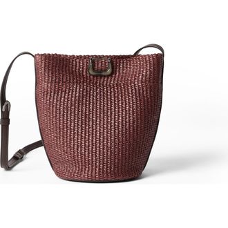 Brunello Cucinelli Sartorial small bucket bag in Bordeaux at Nordstrom
