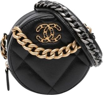 Chanel Pre-owned Mini Bags, female, Black, Size: ONE SIZE Pre-owned Leather Mini Bag