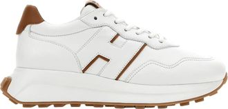 Hogan White H641 Leather Sneakers