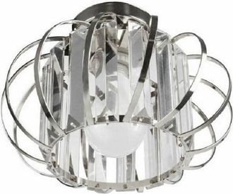 Trade Shop Trade Shop Traesio - Trade Shop - Lampadario Da Soffitto E27 Design Moderno In Metallo Cromato Oro Argento - Plata