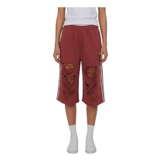 adidas (WMNS) adidas Knit Jorts Mid Length Shorts Red LE7123