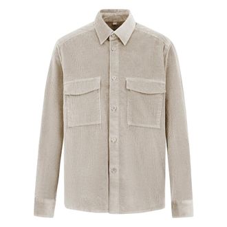 Drykorn Light Jackets, male, Beige, L, Cord Overshirt
