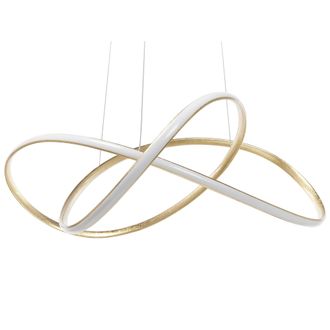 Beliani L&aacute;mpara De Techo Led De Metal Dorado Aluminio Forma De Nudo Glamour Moderno Tumen