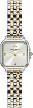 Olivia Burton Mini Grosvenor Bracelet Watch, 20mm in Silver & Gold at Nordstrom