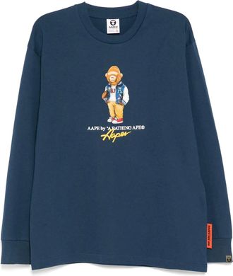 Aape By A Bathing Ape T-shirt con stampa grafica - Blu