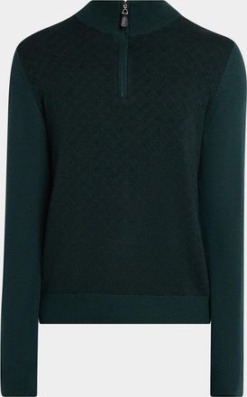 Neiman Marcus Men & apos;s Textured Wool Sweater