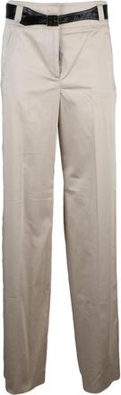 Marella Soraia High Waist Trousers - Beige