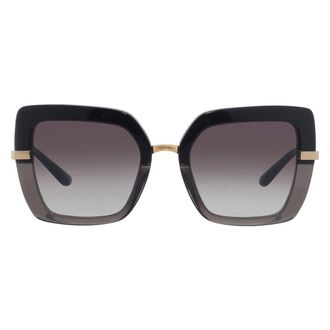 Dolce & Gabbana Grey Gradient Butterfly Ladies Sunglasses DG4373 32468G 52