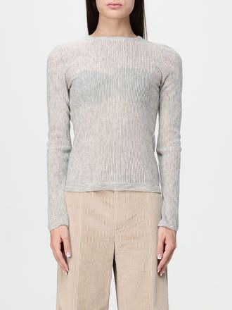 Brunello Cucinelli Maglia girocollo slim fit in seta e lana di alpaca