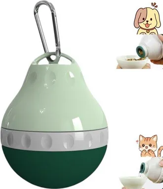 OEM Botella De Agua Port&aacute;til Para Perros - Verde - 200 Ml