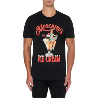 Moschino Heren, Tops, Zwart, Maat: L Katoen