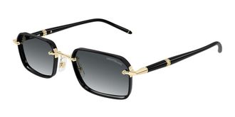 Montblanc MB0483S 001 Mens Sunglasses Gold Size 54
